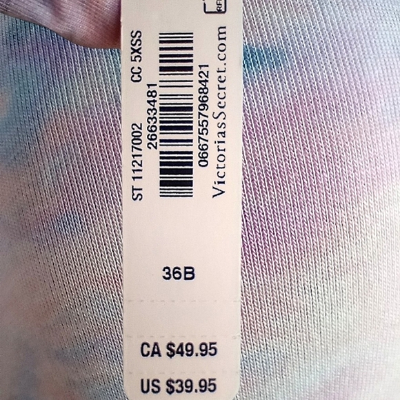 Victoria's Secret X Naomi Osaka Collab Matching Bra 36B & Panty M NWT - Picture 10 of 14